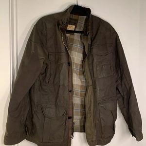 J Crew British Millerain Waxed Canvas Jacket Medium